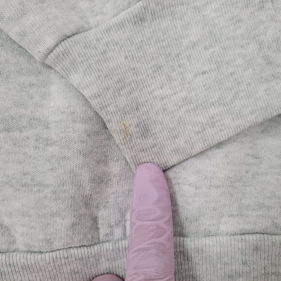 Vintage 90s Steuben Maine Sweatshirt M/L 21x24 Cropped Gray - Picture 13 of 13